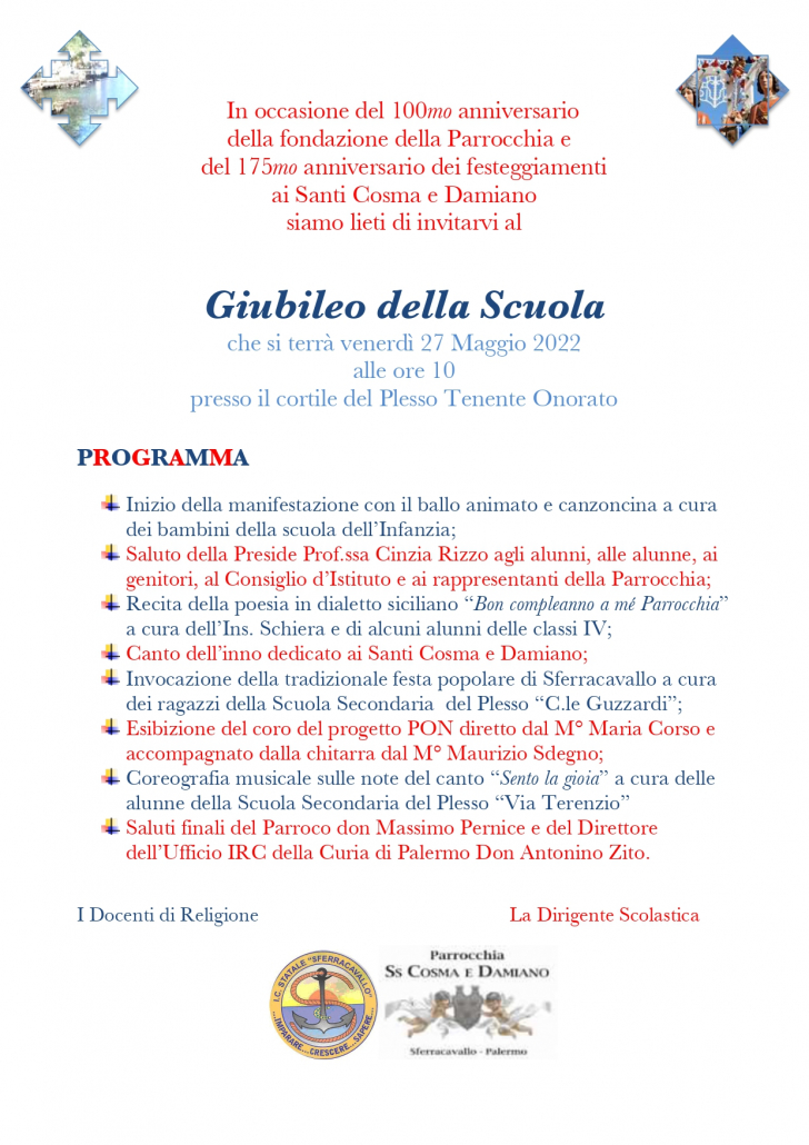 Programma Giubileo della scuola